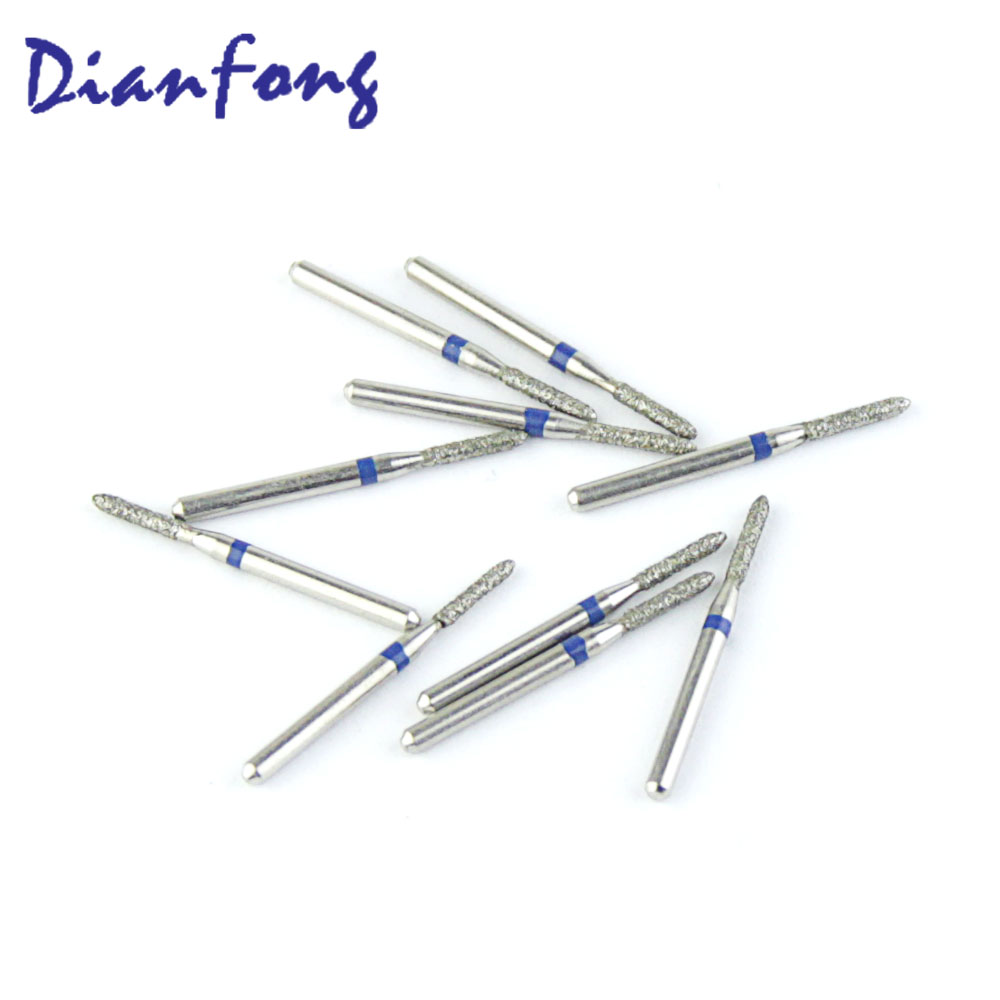 288-012M/SO-20 FG Standard Torpedo head 1.2mm Blue Medium Diamond Bur FG