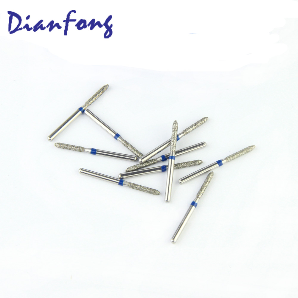 289-014M/SO-21 FG Standard Torpedo head 1.4mm Blue Medium Diamond Bur FG