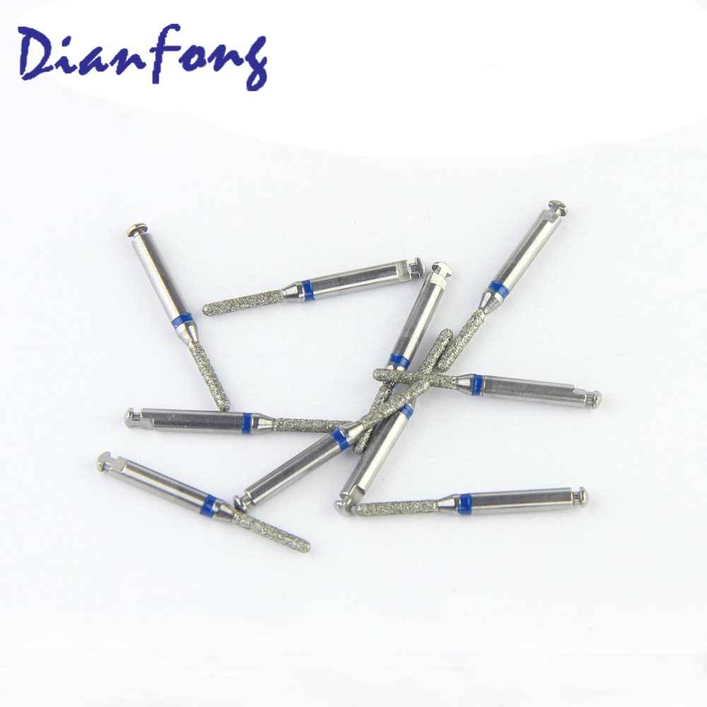 141-R014M/SR-R12 RA/CA Standard Round End Cylinder head 1.4mm Blue Medium Diamond Bur RA