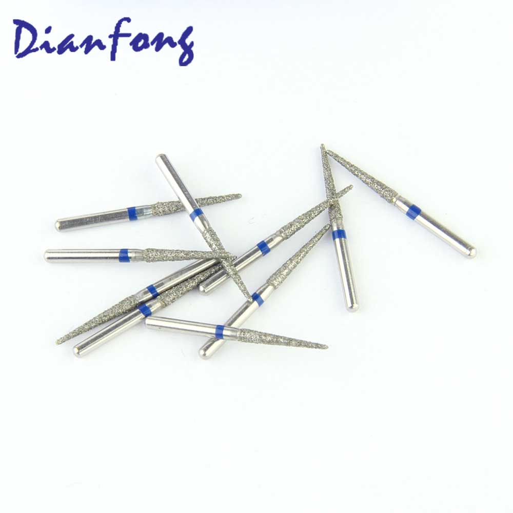 166-016M/TC-11 FG Standard Needle head 1.6mm Blue Medium Diamond Bur FG