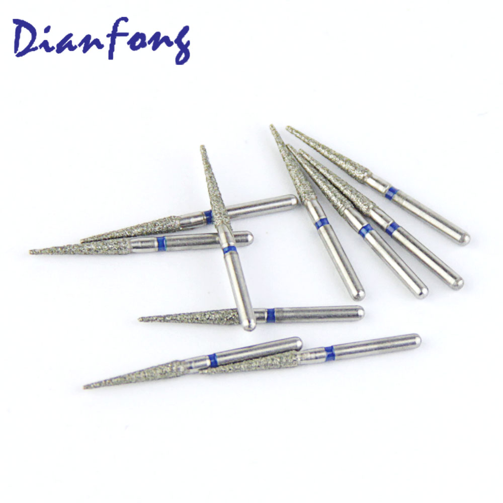 166-018M/TC-16 FG Standard Needle head 1.8mm Blue Medium Diamond Bur FG
