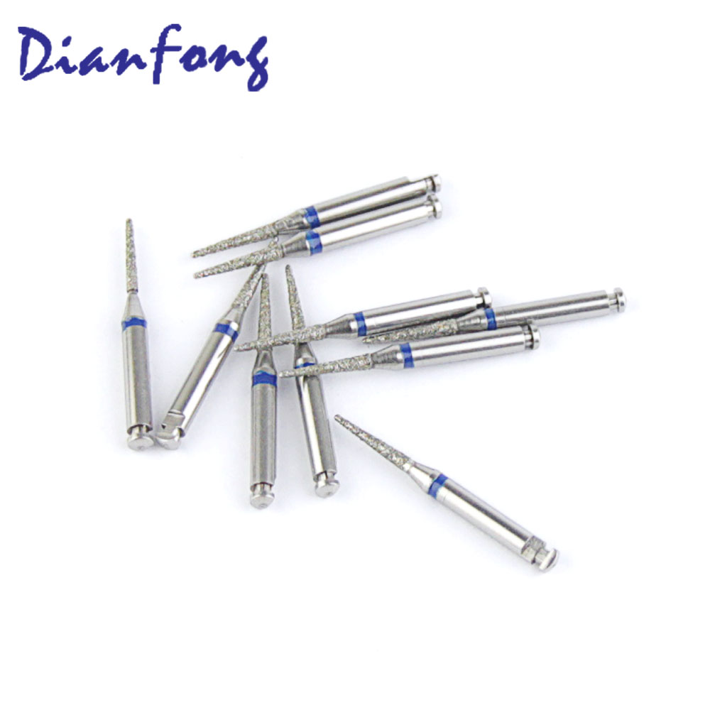 165-R014M/TC-R21 RA/CA Standard Needle head 1.4mm Blue Medium Diamond Bur RA