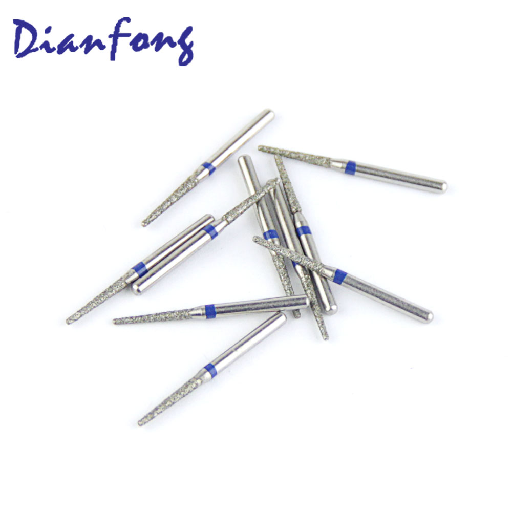 172-012M/TF-08 FG Standard Flat Cone/Taper head 1.2mm Blue Medium Diamond Bur FG