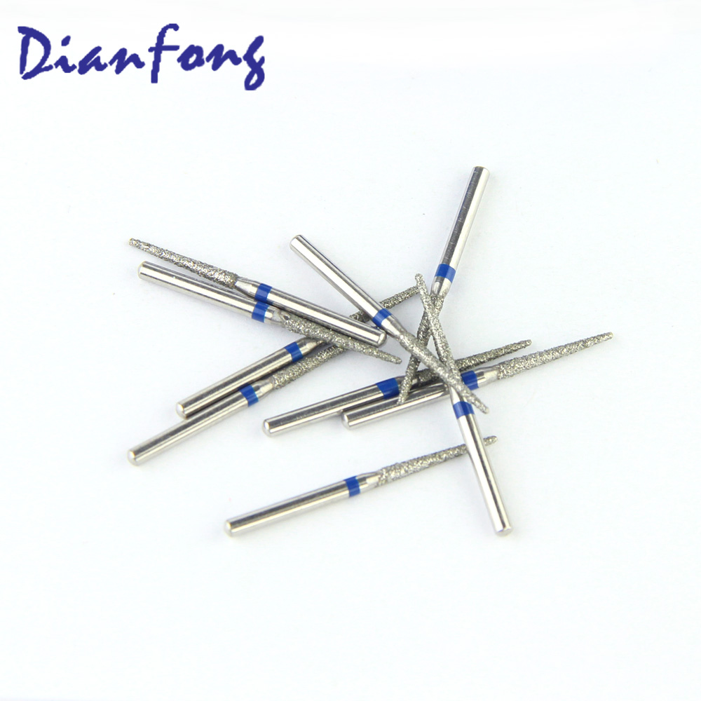 173-014M/TF-11 FG Standard Flat Cone/Taper head 1.4mm Blue Medium Diamond Bur FG