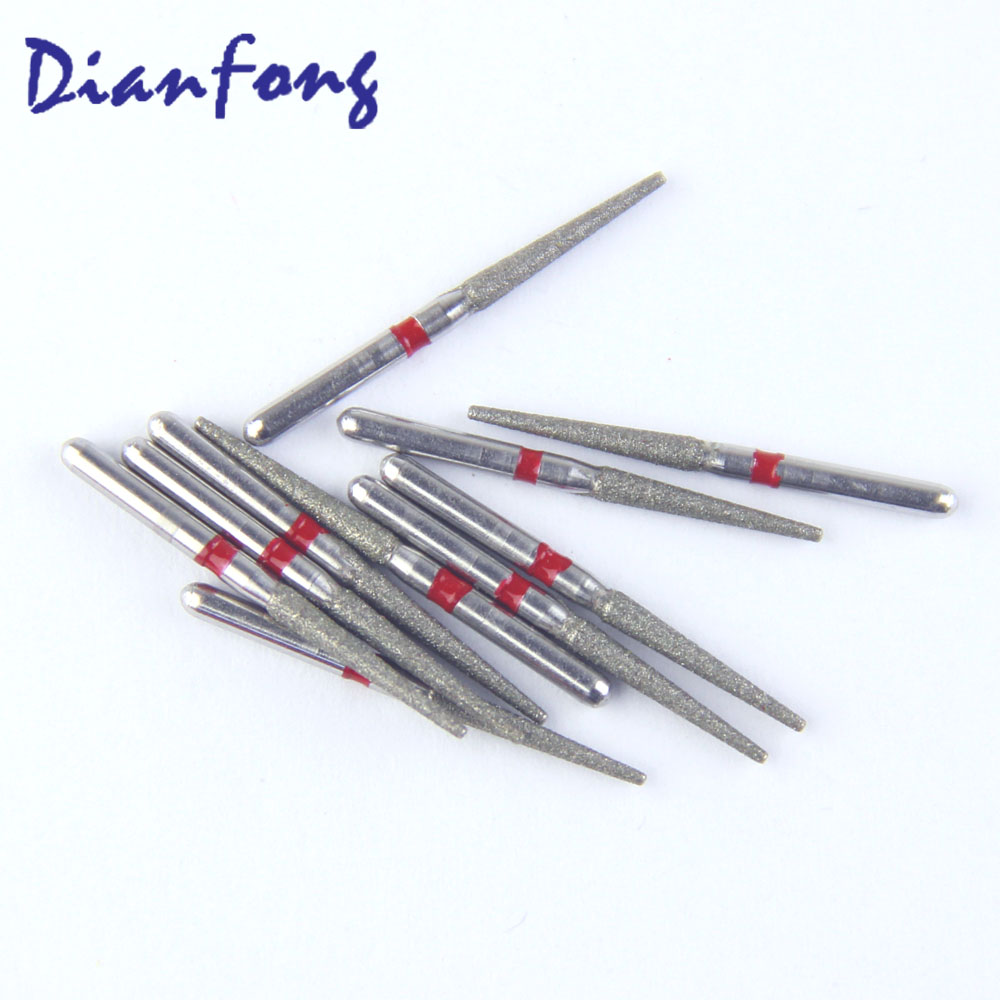 173-016F/TF-12F FG Standard Flat Cone/Taper head 1.6mm Blue Fine Diamond Bur FG