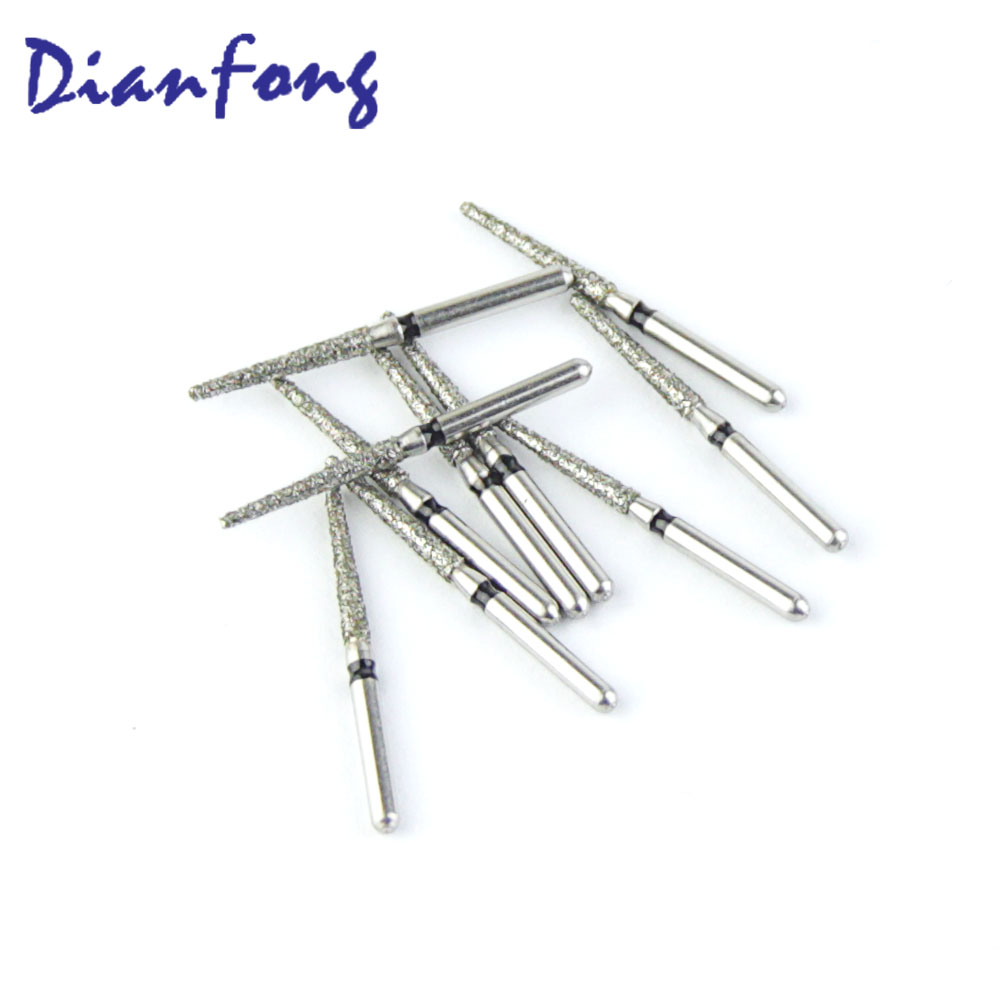 173-016S/TF-12S FG Standard Flat Cone/Taper head 1.6mm Black Super Coarse Diamond Bur FG