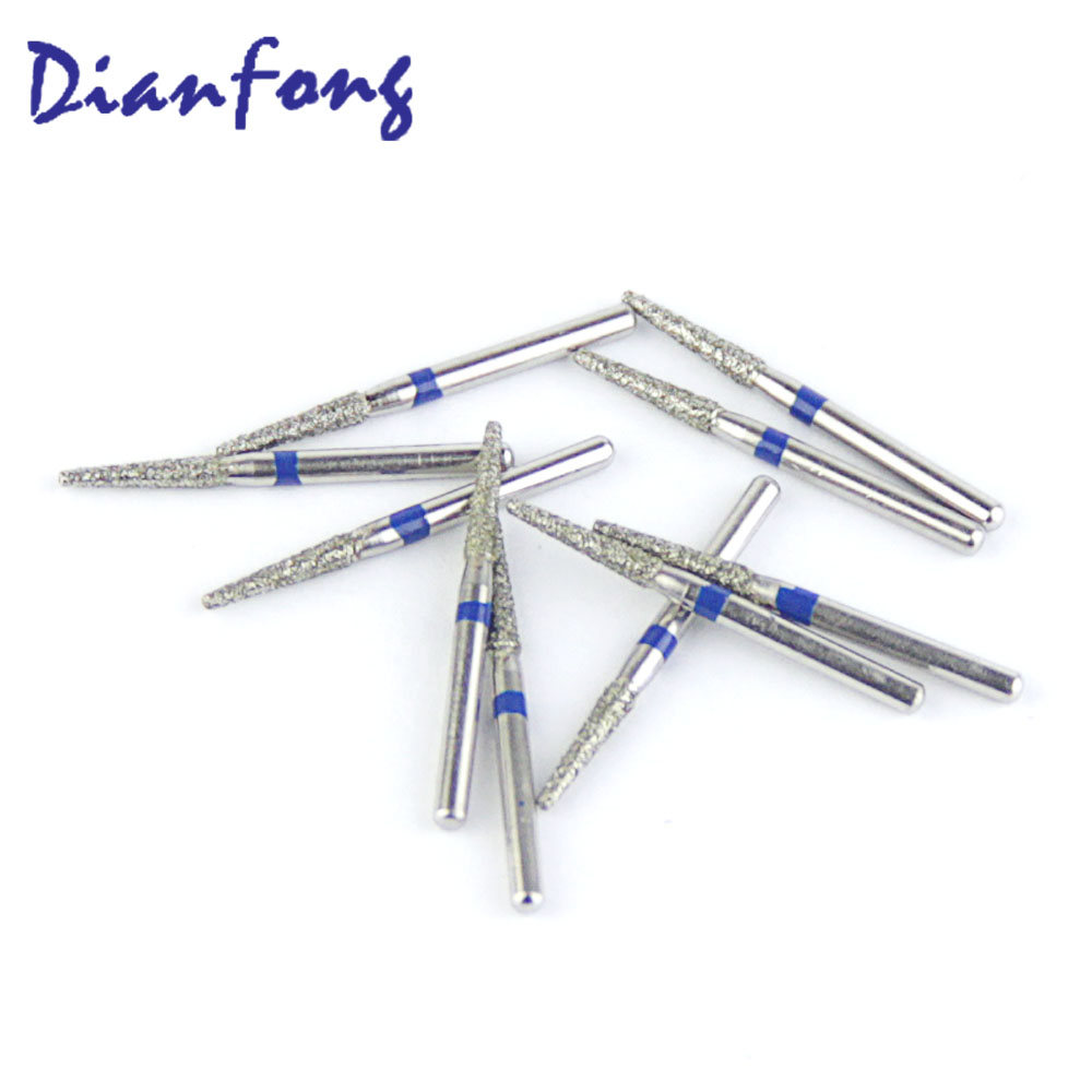 171-016M/TF-21 FG Standard Flat Cone/Taper head 1.6mm Blue Medium Diamond Bur FG