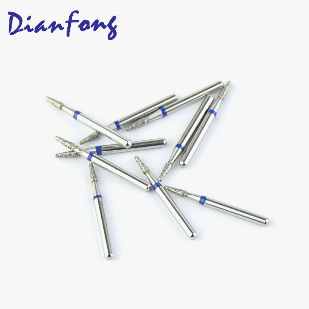 169-010M/TF-41 FG Standard Flat Cone/Taper head 1mm Blue Medium Diamond Bur FG