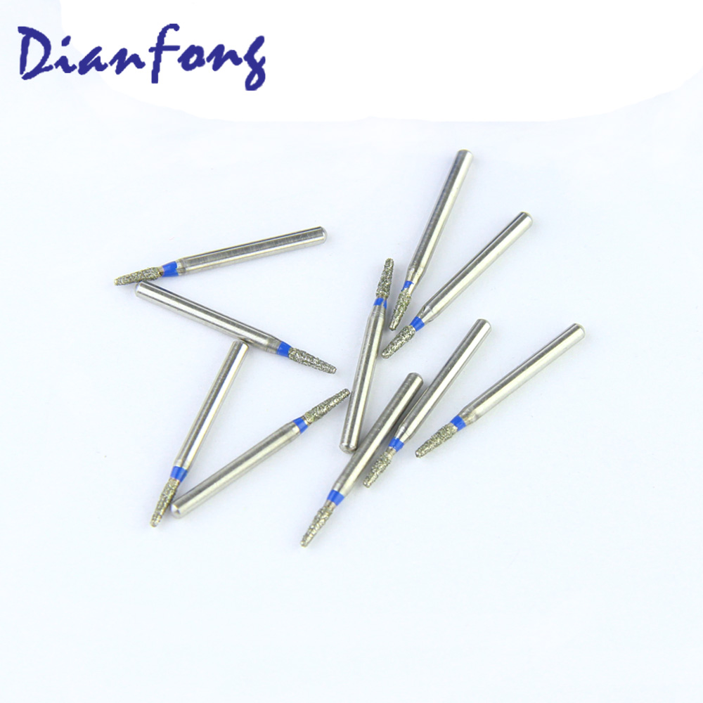 170-012M/TF-42 FG Standard Flat Cone/Taper head 1.2mm Blue Medium Diamond Bur FG