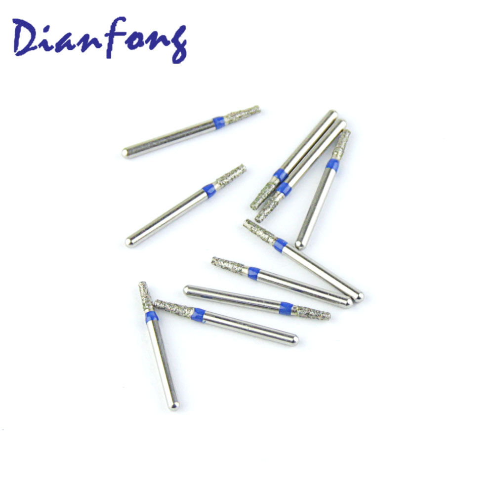 170-014M/TF-43 FG Standard Flat Cone/Taper head 1.4mm Blue Medium Diamond Bur FG