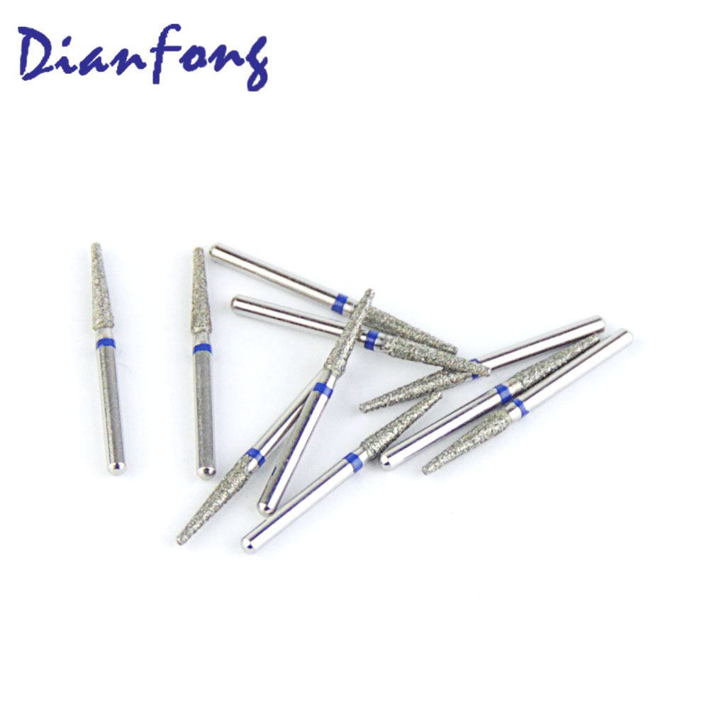 172-018M/TF-56 FG Standard Flat Cone/Taper head 1.8mm Blue Medium Diamond Bur FG