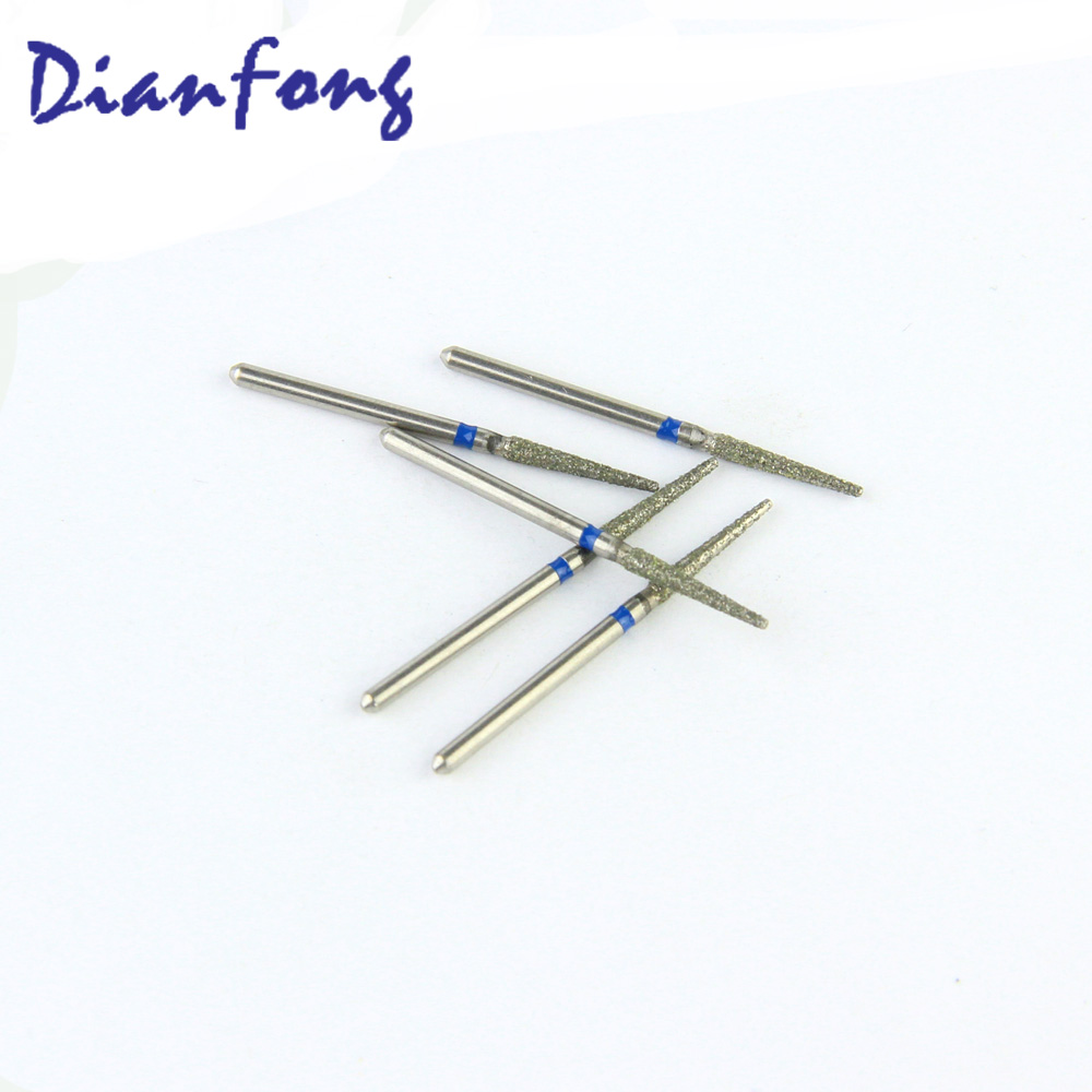 173-X018M/TF-X13 FG Long Flat Cone/Taper head 1.8mm Blue Medium Diamond Bur FG Long