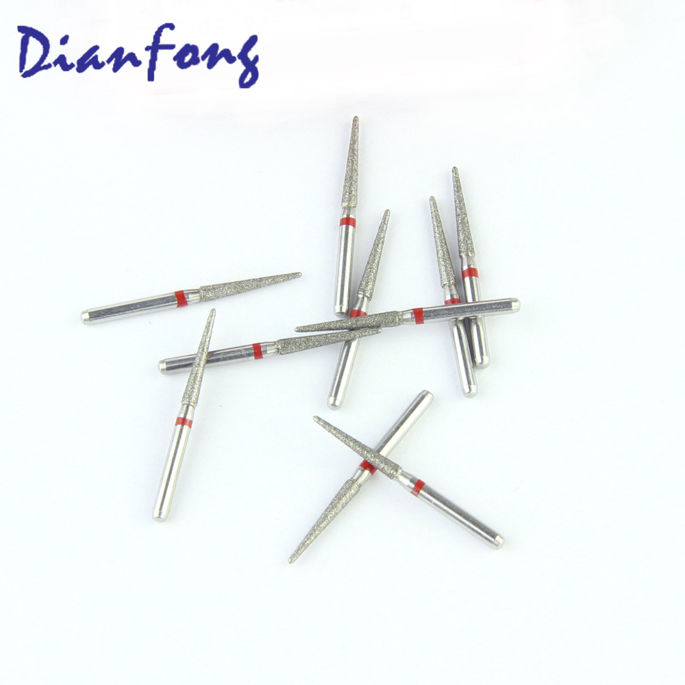 199-016F/TR-12F FG Standard Round End Cone/Taper head 1.6mm Blue Fine Diamond Bur FG