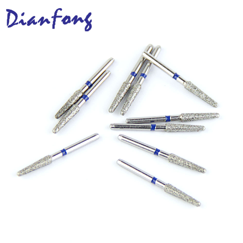 199-022M/TR-14 FG Standard Round End Cone/Taper head 2.2mm Blue Medium Diamond Bur FG