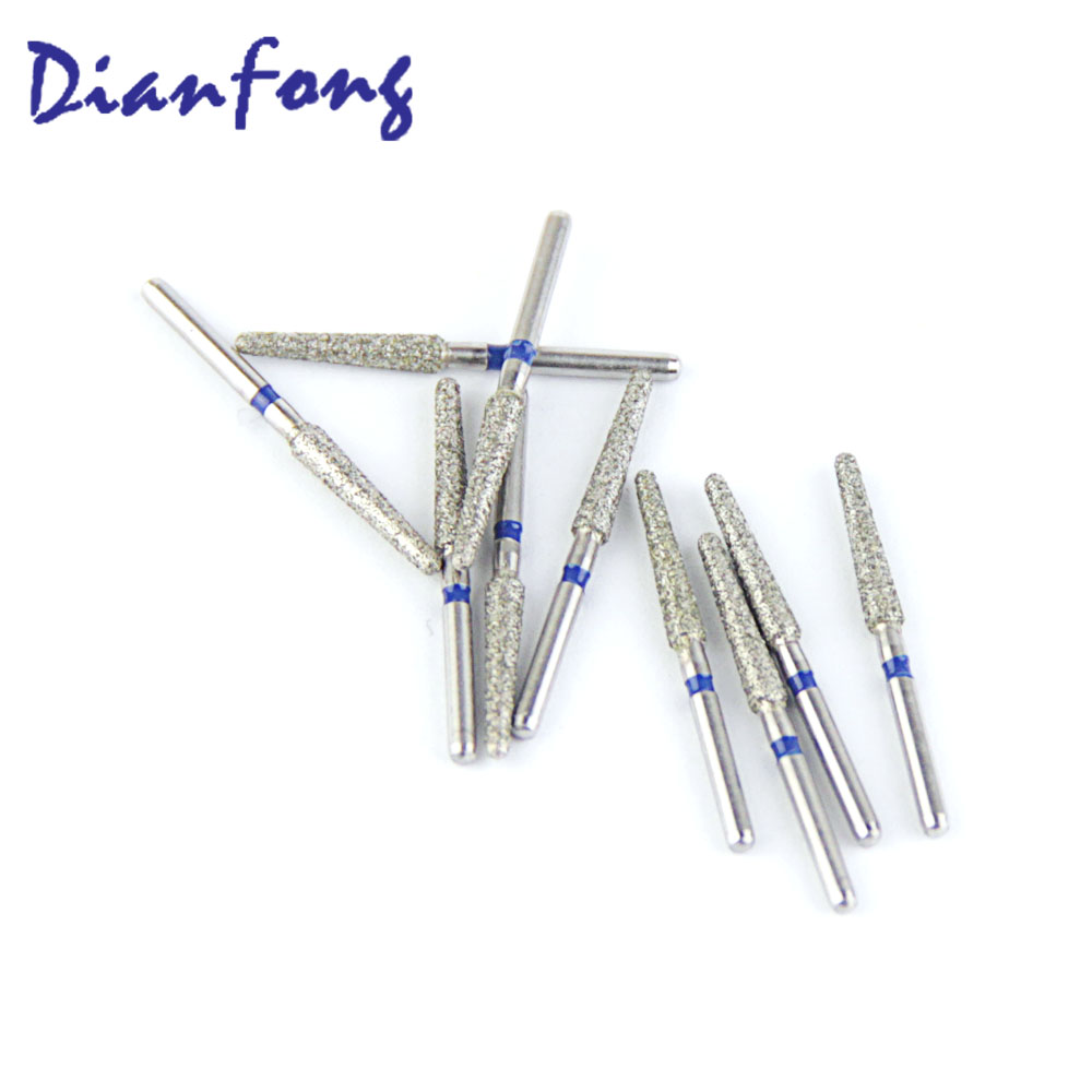 200-022M/TR-15 FG Standard Round End Cone/Taper head 2.2mm Blue Medium Diamond Bur FG