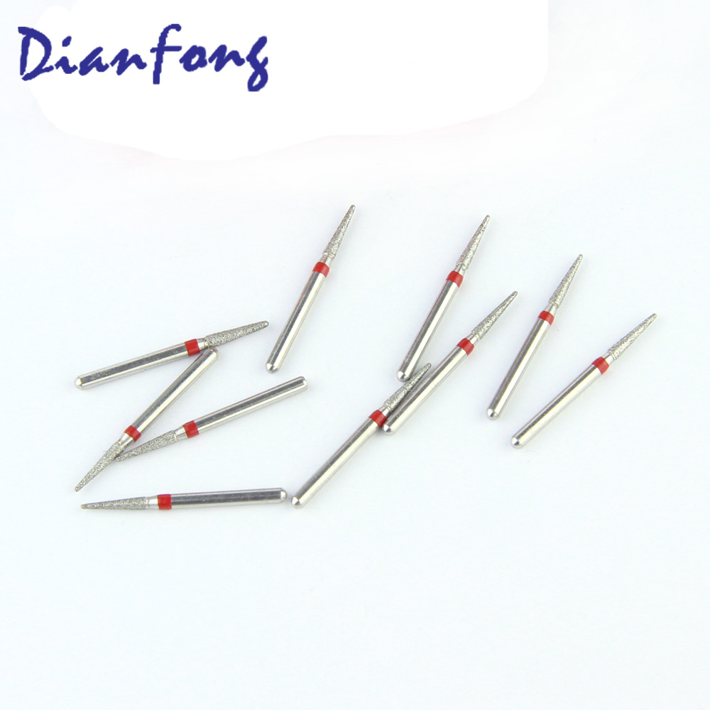 197-014F/TR-20F FG Standard Round End Cone/Taper head 1.4mm Blue Fine Diamond Bur FG