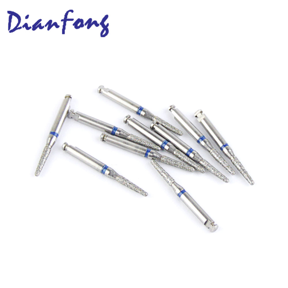 198-R018M/TR-R23 RA/CA Standard Round End Cone/Taper head 1.8mm Blue Medium Diamond Bur RA