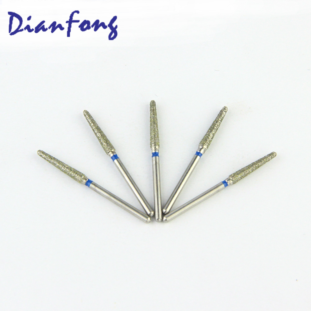 200-X022M/TR-X15 FG Long Round End Cone/Taper head 2.2mm Blue Medium Diamond Bur FG Long