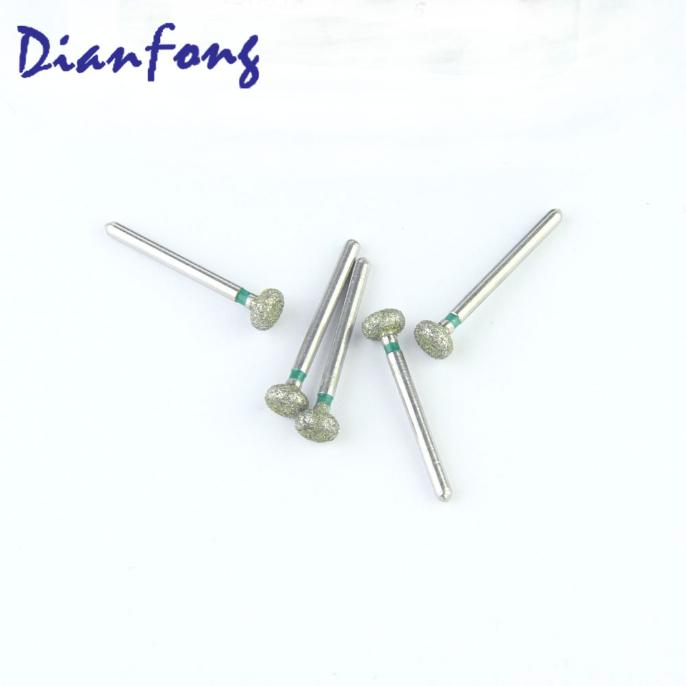 068-042C/WR-13C FG Standard Wheel head 4.2mm Green Coarse Diamond Bur FG