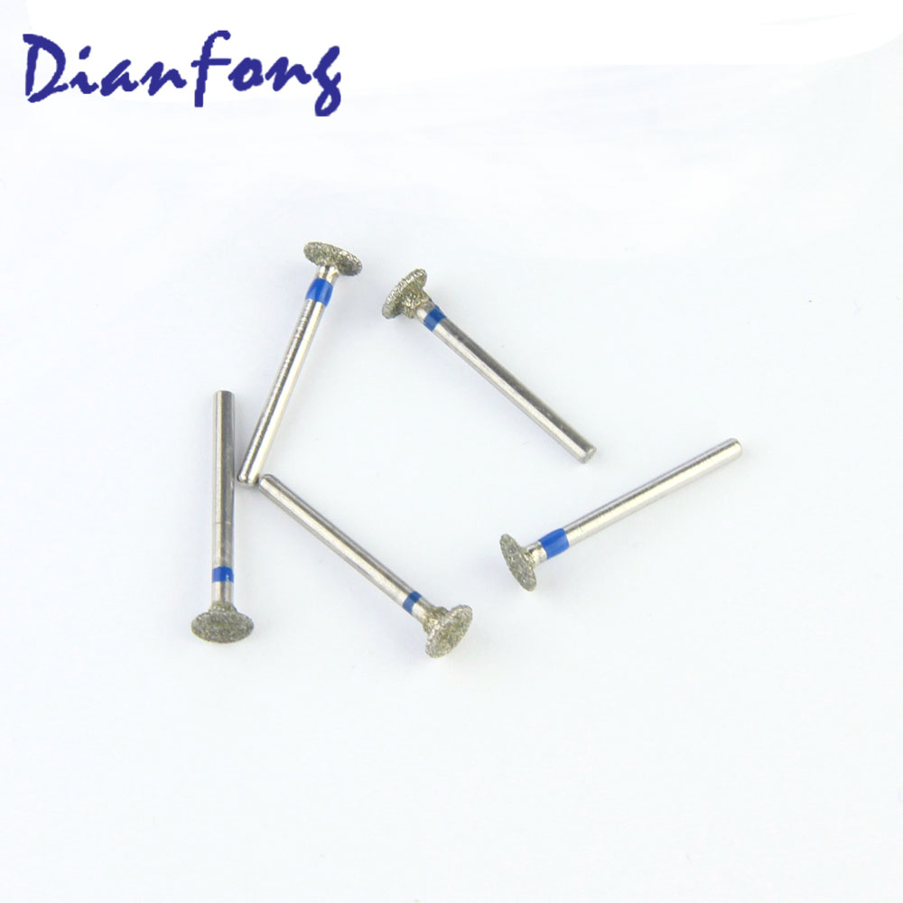 055-045M/WR-44 FG Standard Wheel head 4.5mm Blue Medium Diamond Bur FG