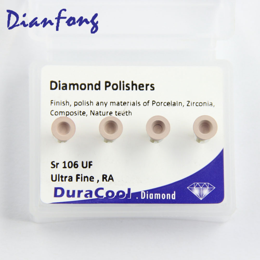 Sr106UF RA/CA Standard head 0.6mm Light Pink Ultra Fine Diamond Polisher