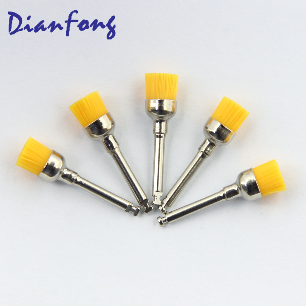 R4Cy Cup Head Shape Colorful Nylon yellow Color soft Polishing Brush