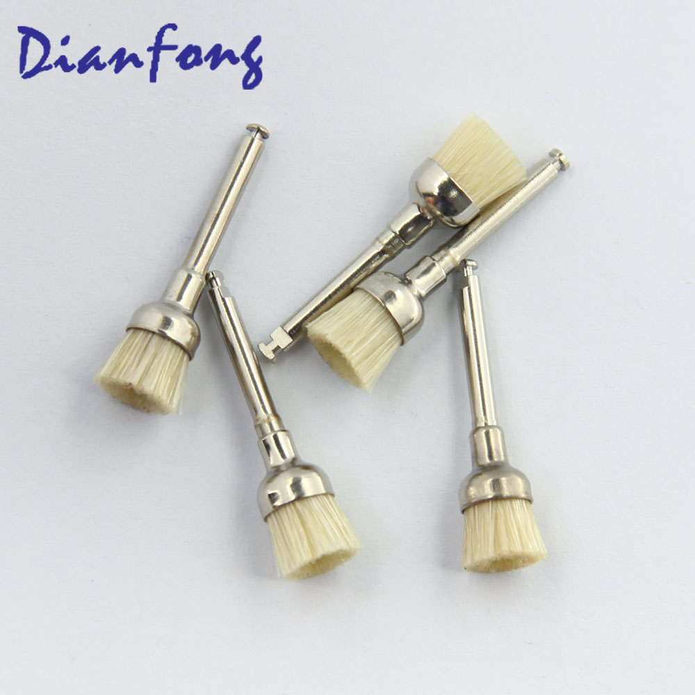 R4Dw Cup Head Shape Bristle white Color hard Polishing Brush