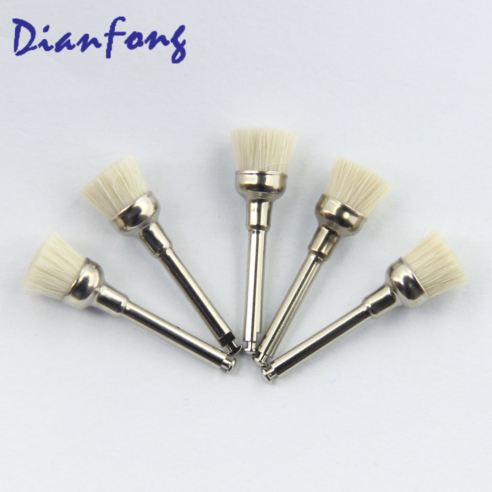 R4G Cup Head Shape Goat Hair white Color soft Polishing Brush