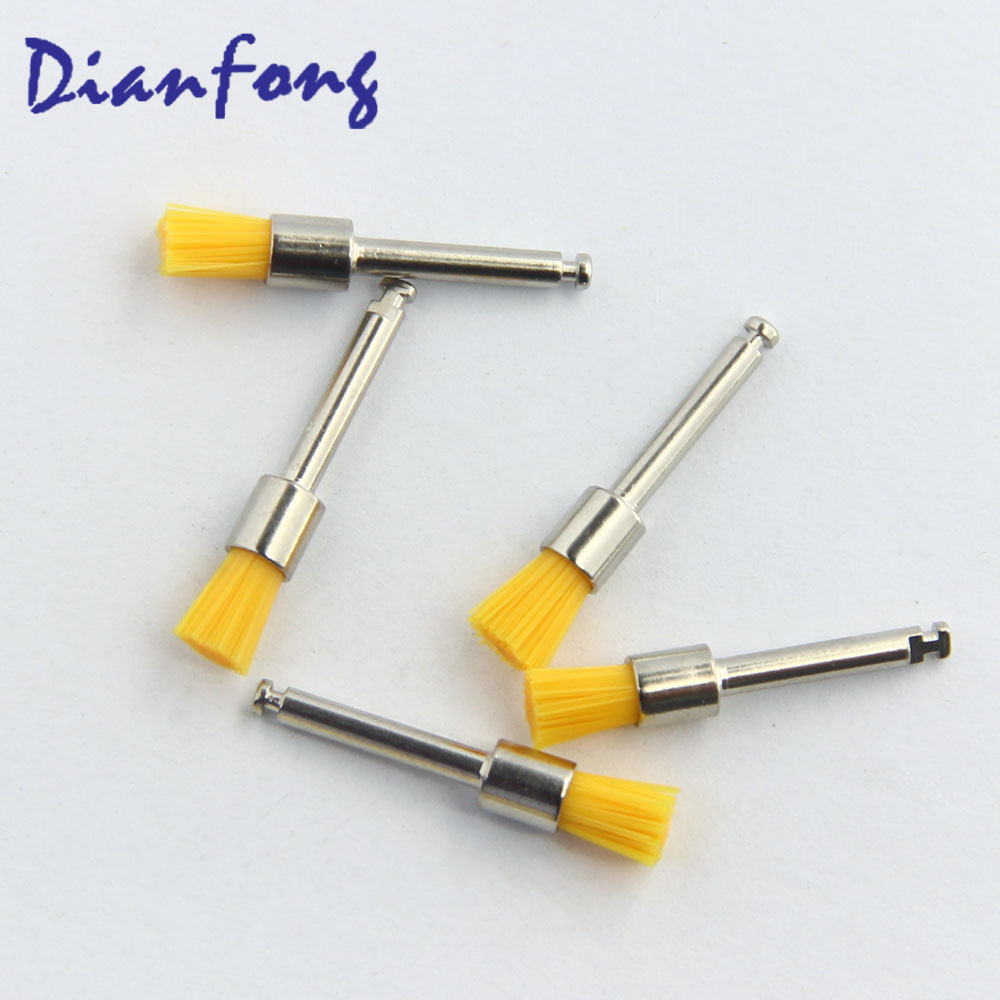 R5Cy Pen Head Shape Colorful Nylon yellow Color soft Polishing Brush
