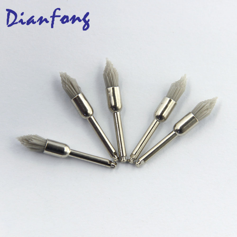 R7AL Pointed Head Head Shape Abrasive Fiber  Color Al. Oxide Polishing Brush