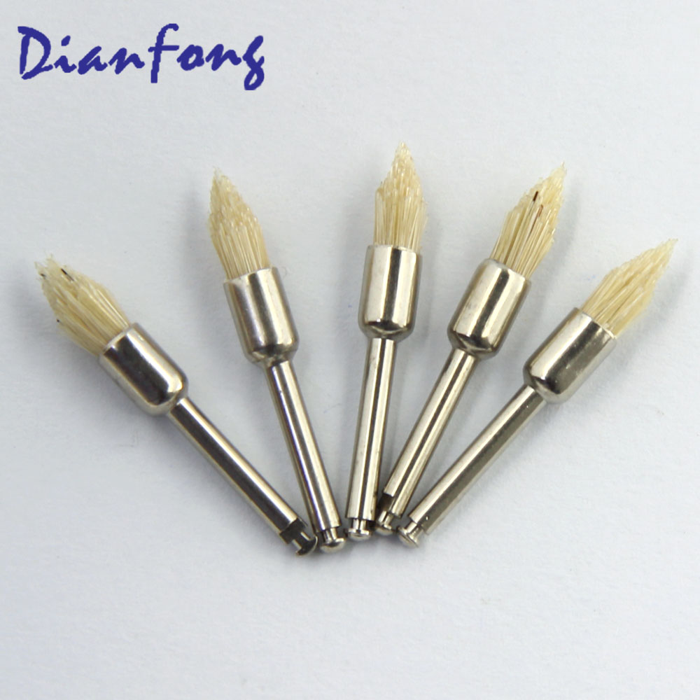 R7Dw Pointed Head Head Shape Bristle white Color hard Polishing Brush