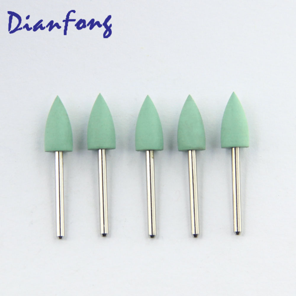 Af103F FG Standard head 0.5mm Light green Fine Silicone Polisher for Metal/Amal