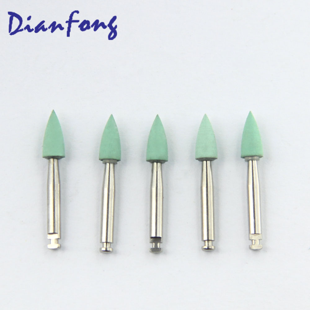 Ar101F RA/CA Standard head 0.3mm Light green Fine Silicone Polisher for Metal/Amal