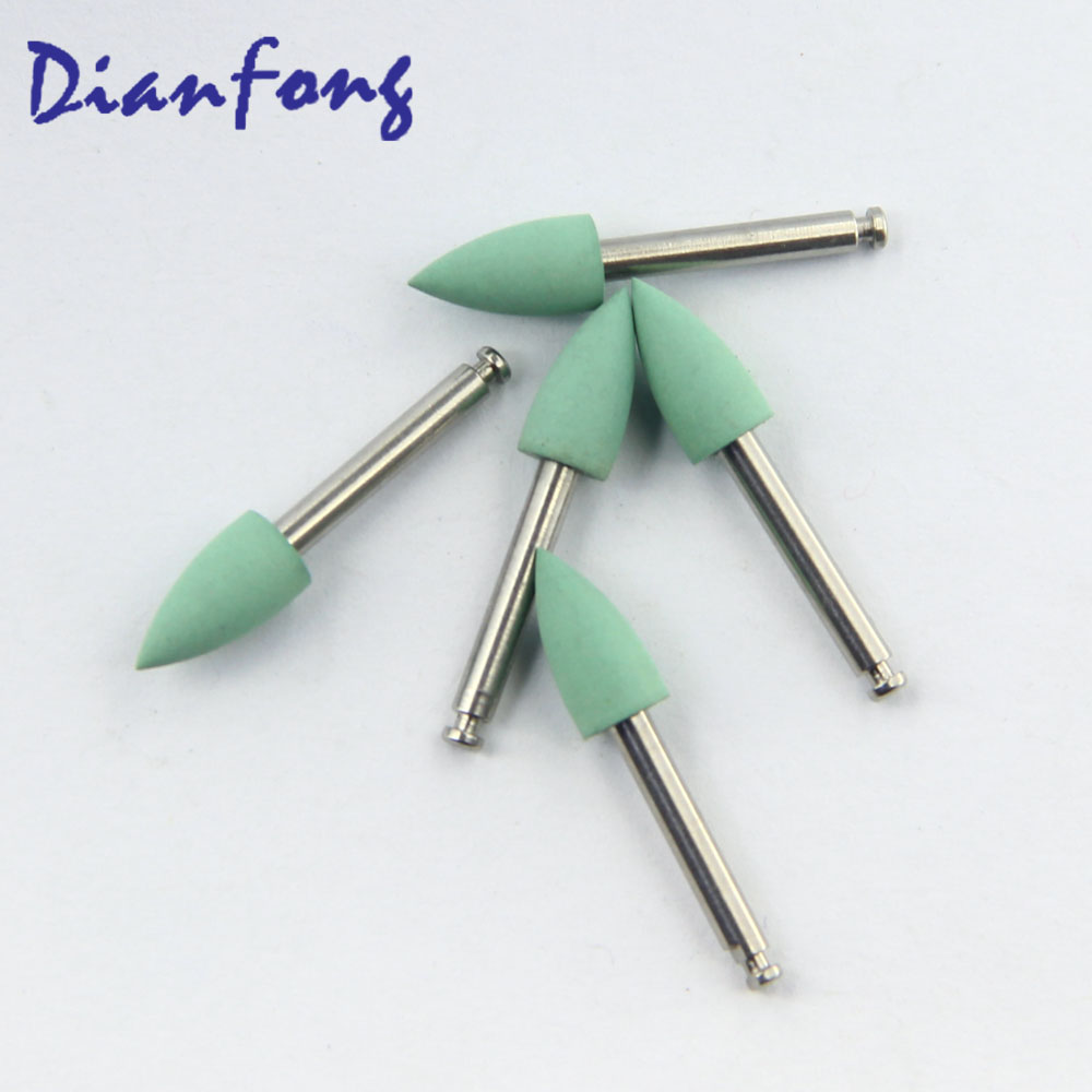 Ar103F RA/CA Standard head 0.5mm Light green Fine Silicone Polisher for Metal/Amal