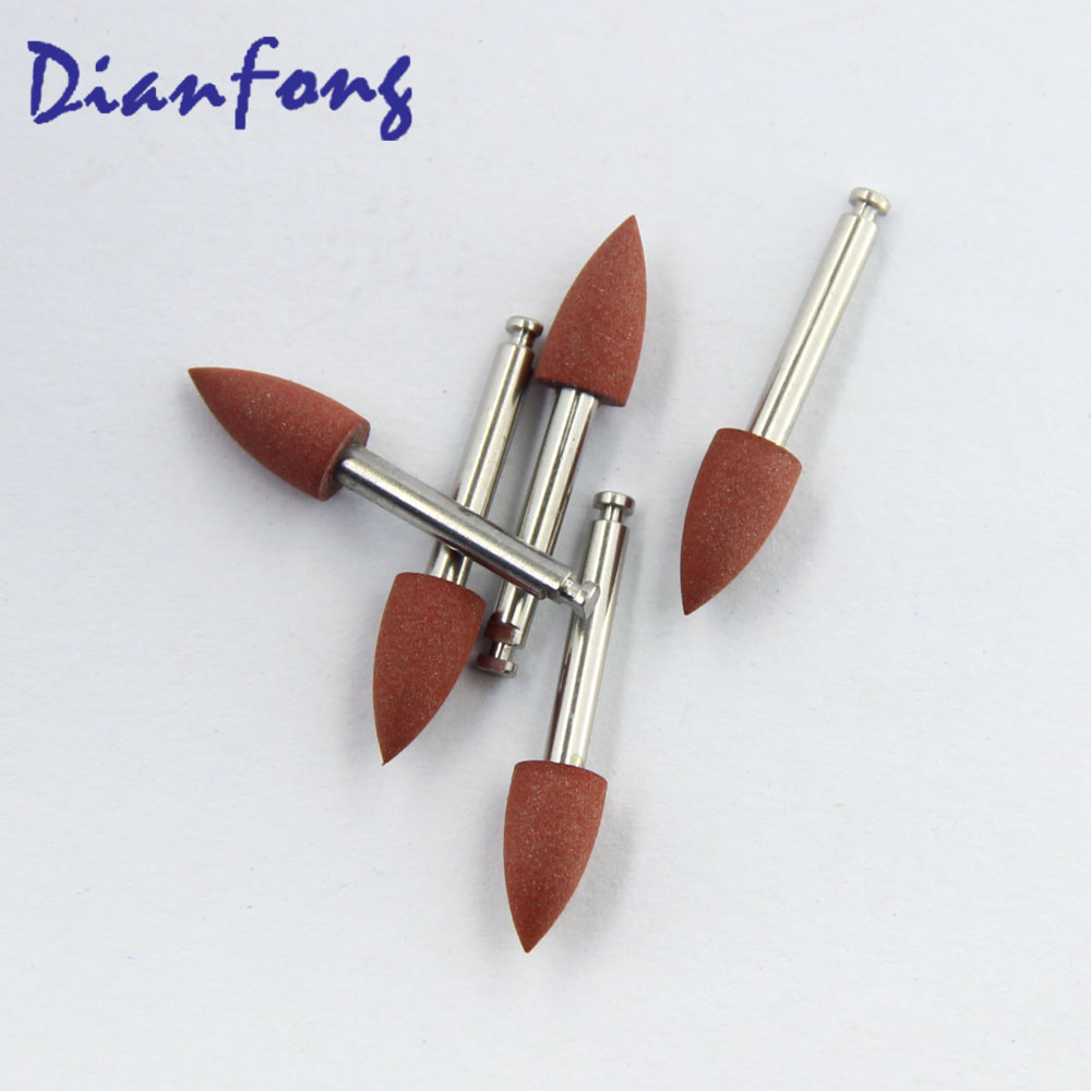 Ar103M RA/CA Standard head 0.5mm Brown Medium Silicone Polisher for Metal/Amal