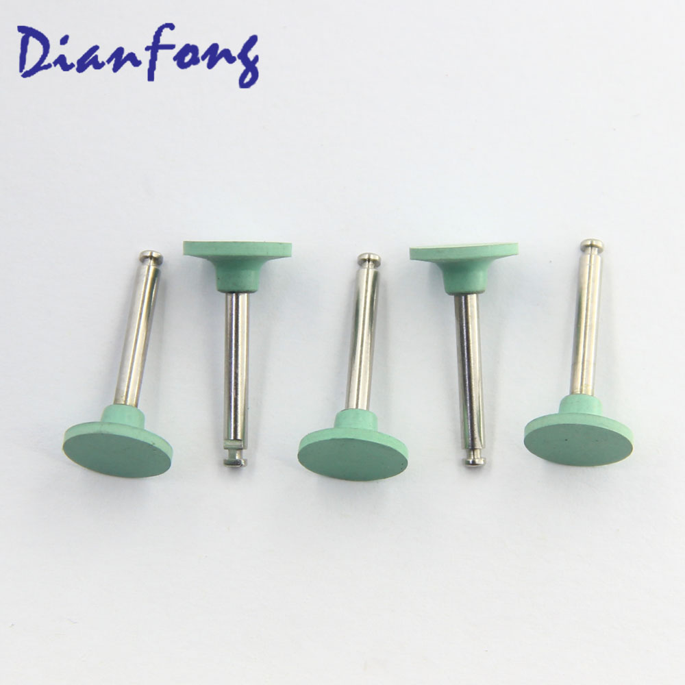Ar104F RA/CA Standard head 1mm Light green Fine Silicone Polisher for Metal/Amal