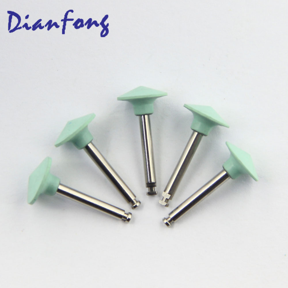 Ar105F RA/CA Standard head 1mm Light green Fine Silicone Polisher for Metal/Amal