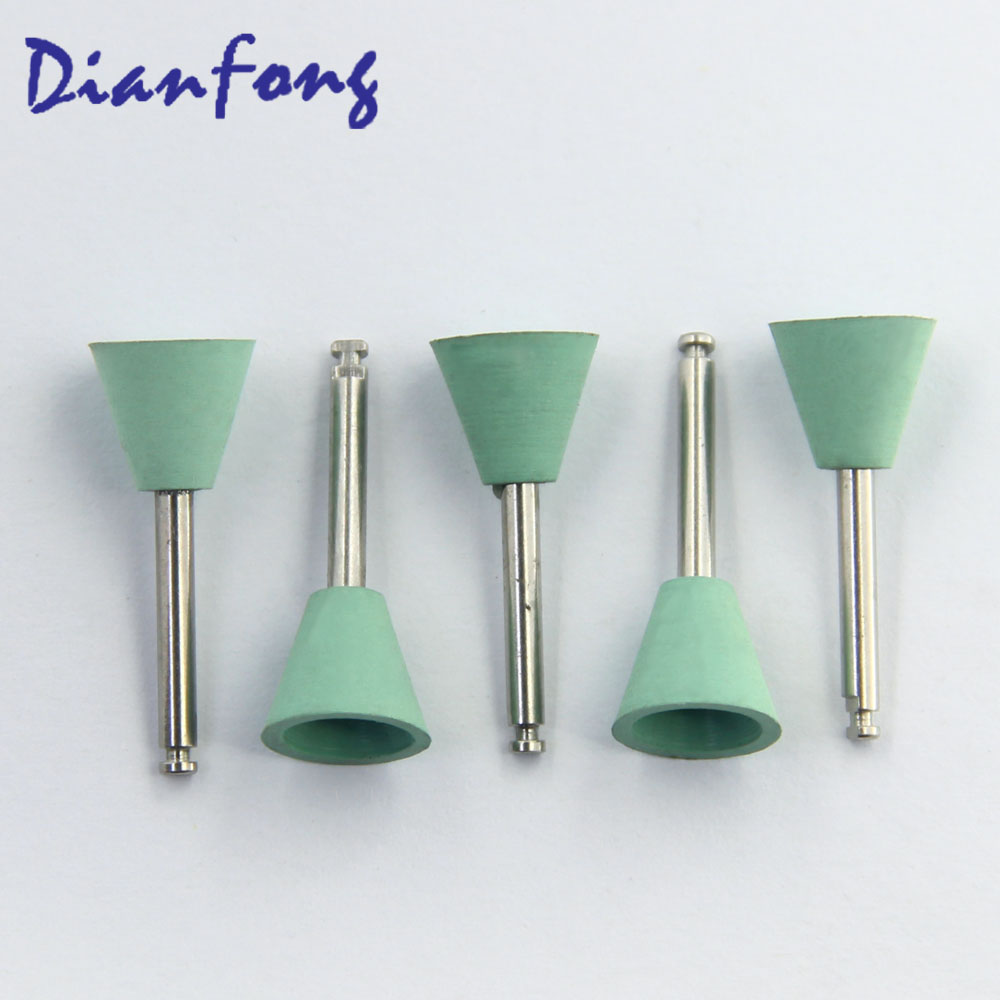 Ar108F RA/CA Standard head 1.1mm Light green Fine Silicone Polisher for Metal/Amal