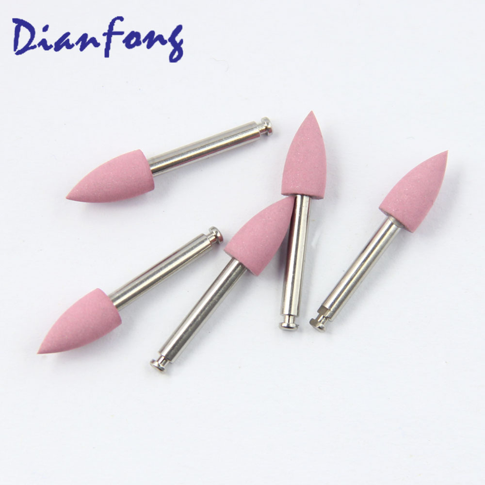 Cr103M RA/CA Standard head 0.5mm Pink Medium Silicone Polisher for Ceramic