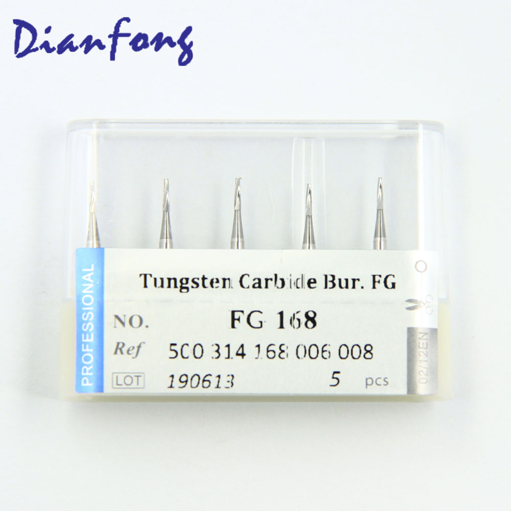 FG168 FG Standard Taper Plain Cut head 0.8mm Tungsten Carbide Bur FG