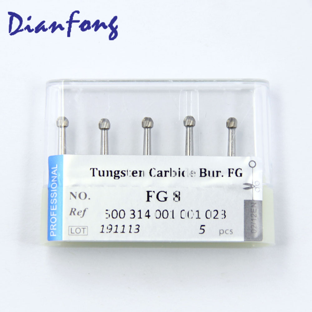 FG8 FG Standard Ball Plain Cut head 2.3mm Tungsten Carbide Bur FG