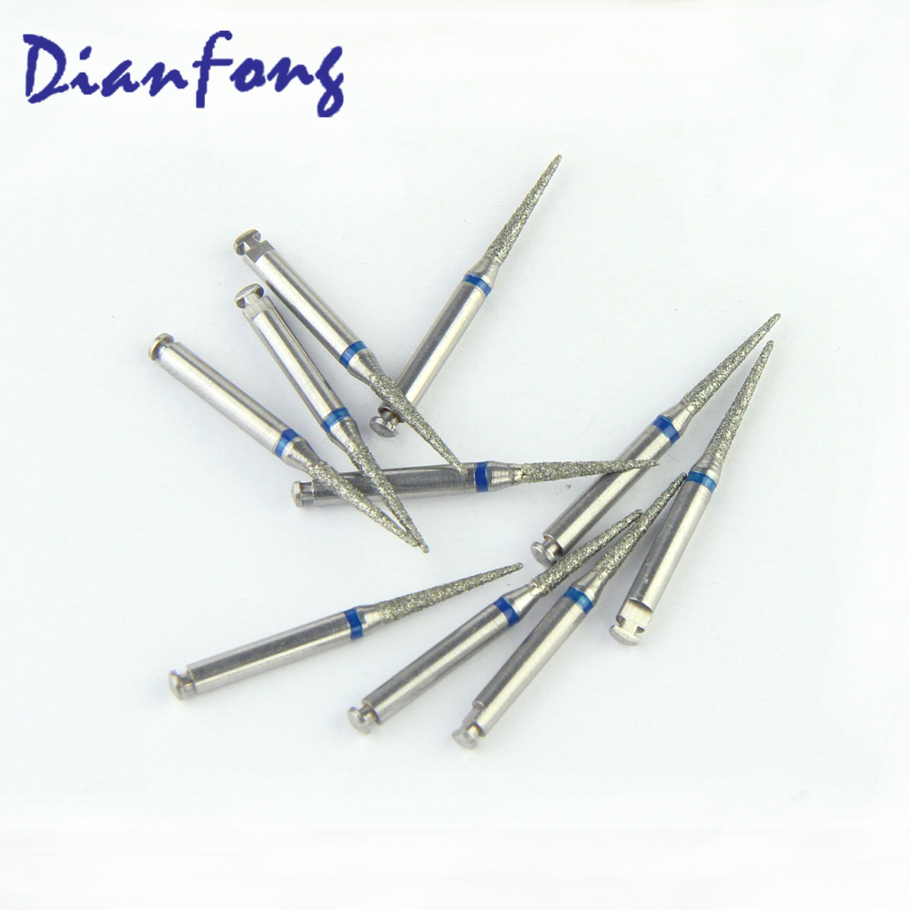 166-R016M/TC-R11 RA/CA Standard Needle head 1.6mm Blue Medium Diamond Bur RA