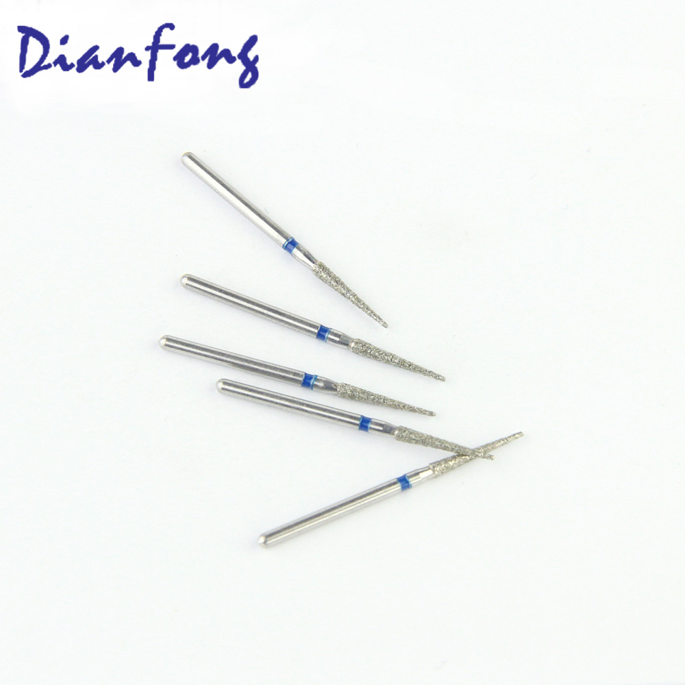 166-X016M/TC-X11 FG Long Needle head 1.6mm Blue Medium Diamond Bur FG Long